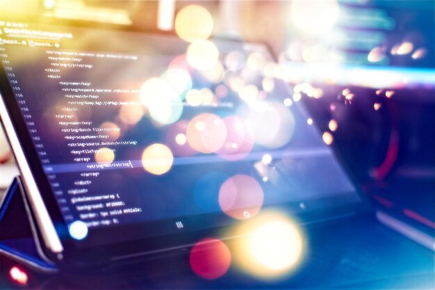 it businessmonitor closeup of function source code project managers work new idea