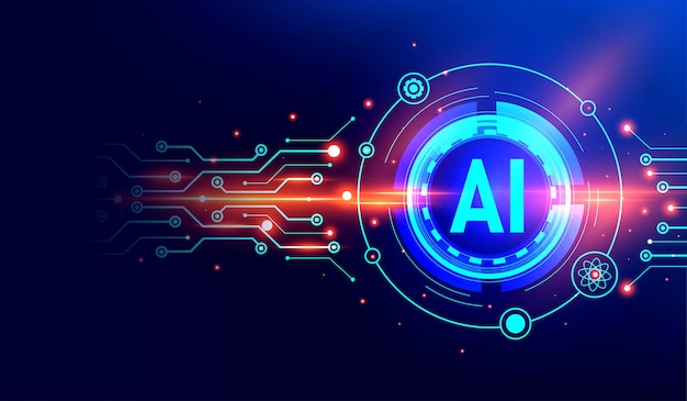 Kunstig intelligens og datavidenskabsikon elementdesign vektor illustration