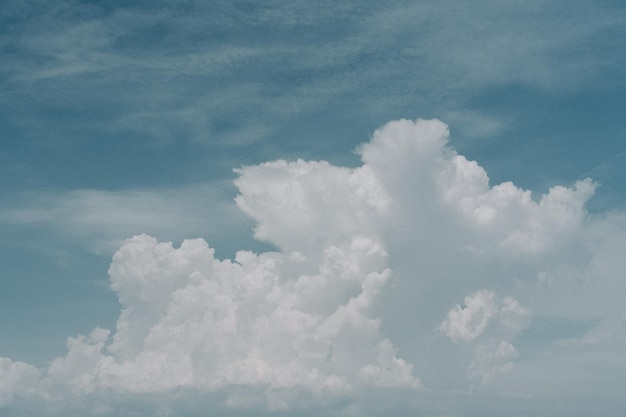 Lavvinkelbillede af skyer på himlen