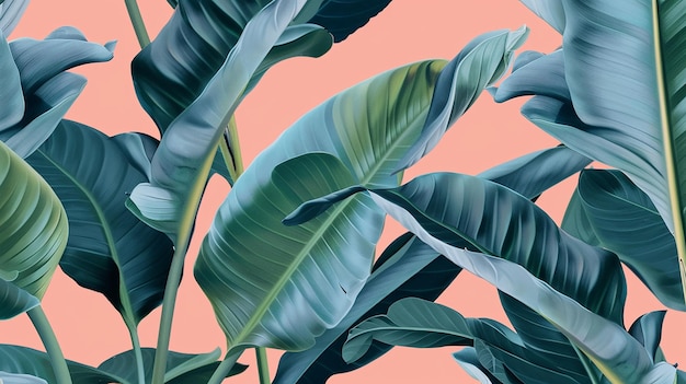 leaf seamless pattern watercolor background