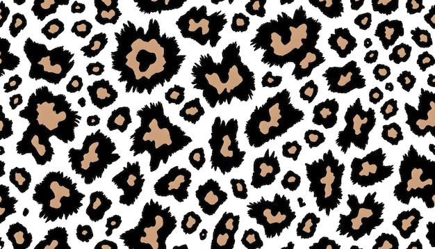 leopard print pattern black and white abstract animal spots
