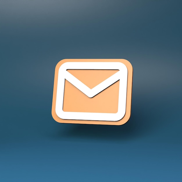 Letter icon 3d render illustration