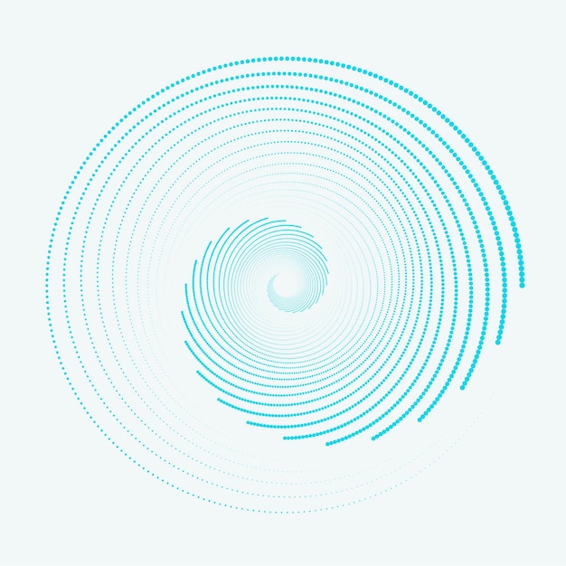 Linjer i cirkelform spiralillustrationsteknik rund linjär design element abstrakt geometrisk form