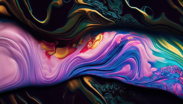Liquid color waves background
