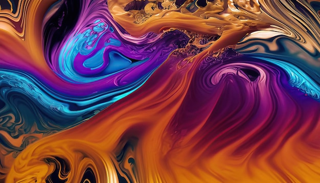 Liquid color waves background