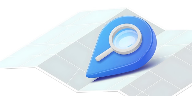 Location Search and Navigation Icon