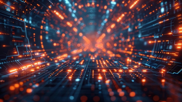 Machine learning Process artificial intelligence Machine learning and Deep data mining Modern computer technologies concept