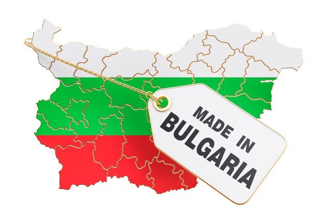 Made in Bulgaria concept 3D rendering