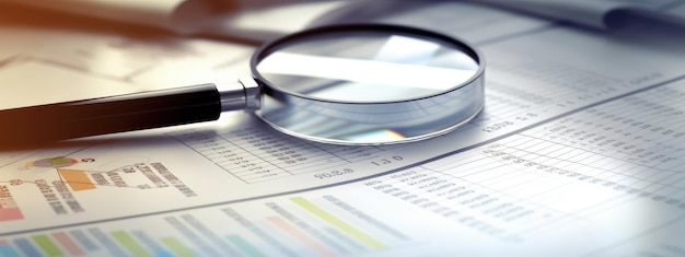 Magnifying Glass on Financial Reports