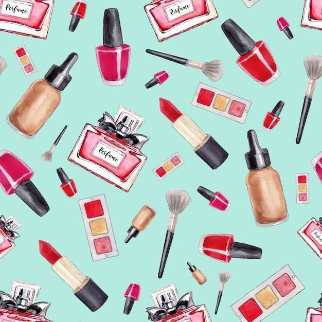 make up seamless pattern.