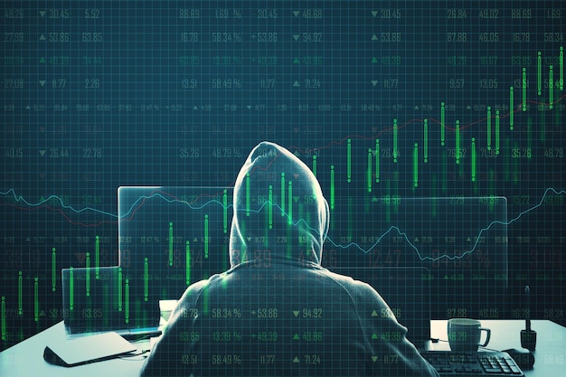 malware and hacking concept with hacker