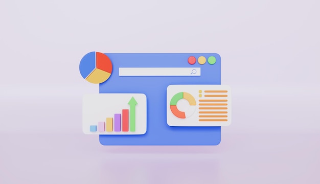 Marketing research financial report statistical analysis business workflow data analyzing bar graph