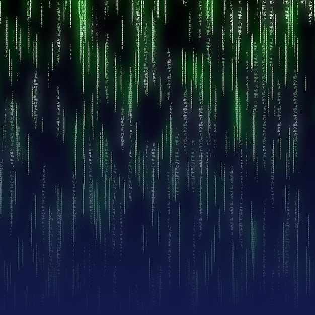 Matrix Style Abstract Background Illustration