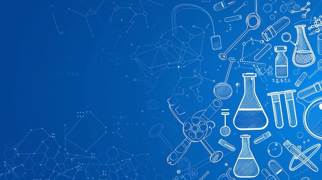 medical science blue banner
