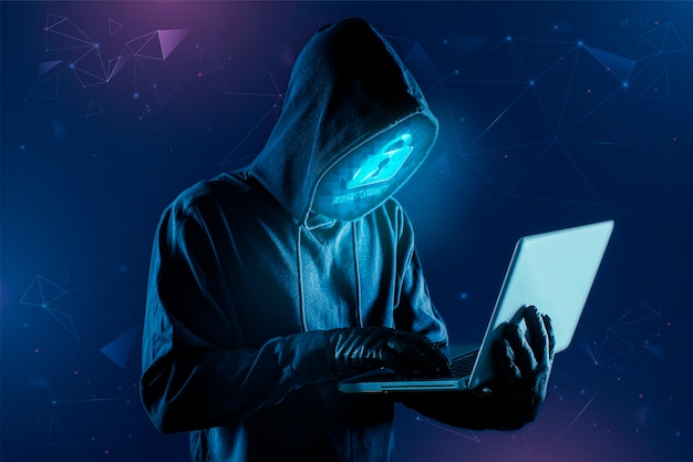 Medium shot man holding laptop