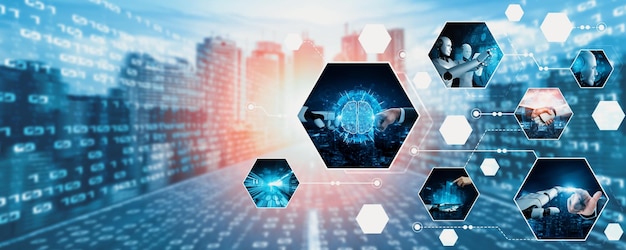 Menneskelig interaktion med AI kunstig intelligens virtuel assistent NLP-robot