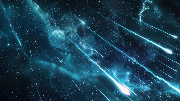 meteor shower wallpaper