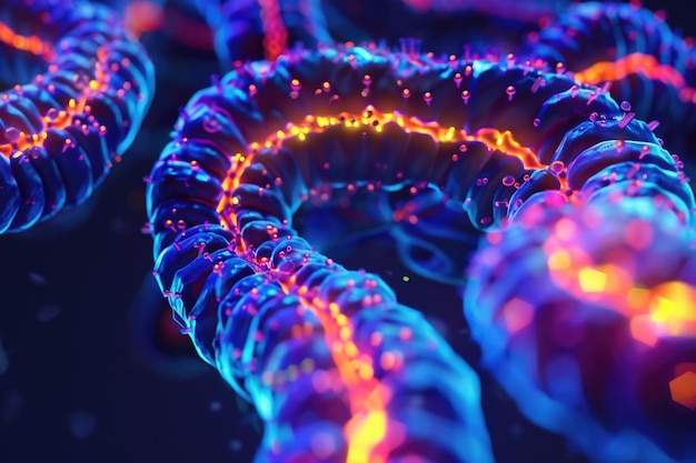 Microscopic Cells Artistic 3D Render
