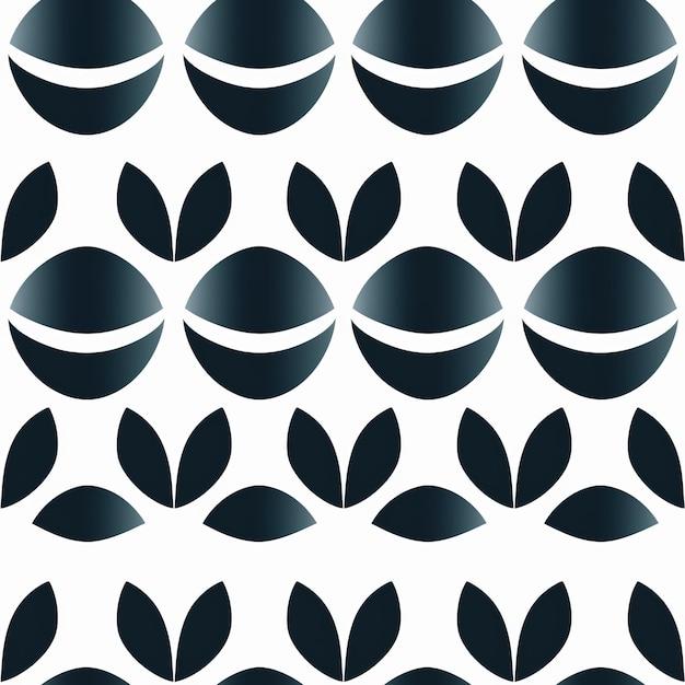 minimal geometric leaf pattern with conceptual simplicity