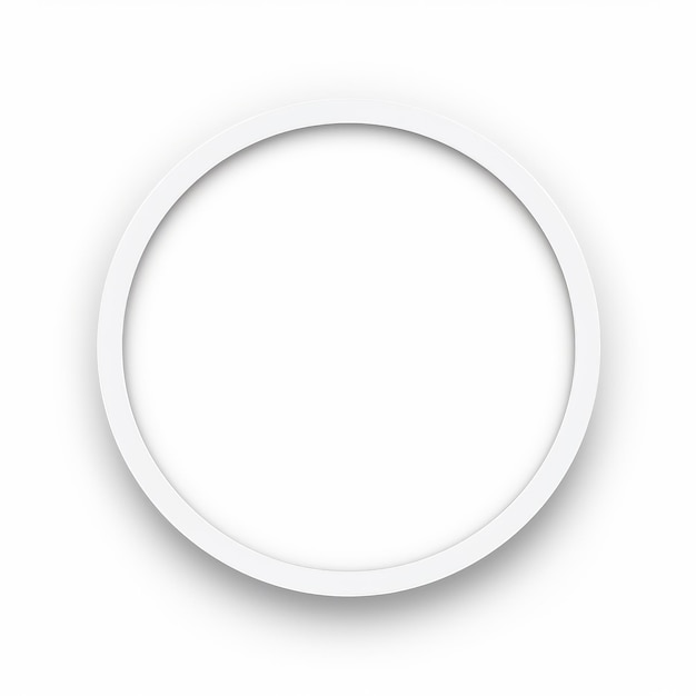 Minimalistic White Paper Ring In Alex Andreev39s Superflat Style