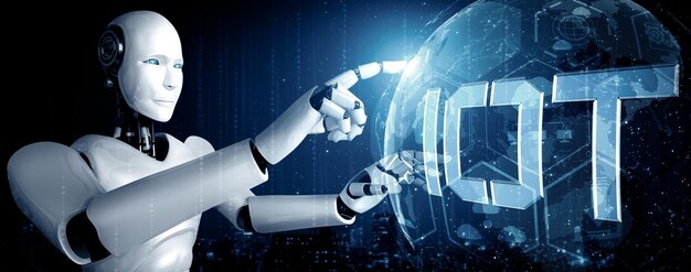 mlb internet connection controlled by ai robot and machine learning process