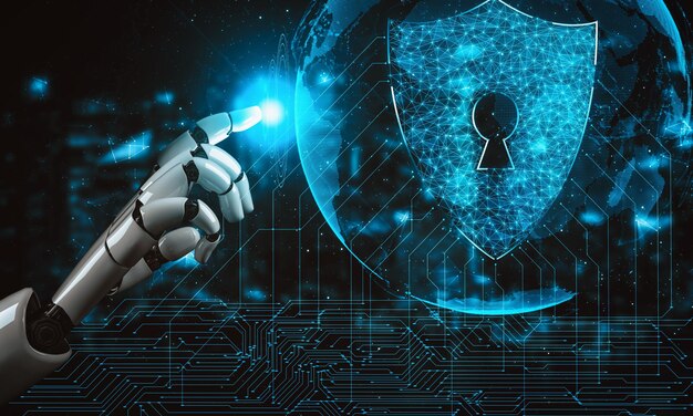 MLP fremtidig kunstig intelligens og machine learning til AI-droidrobot eller -cyborg