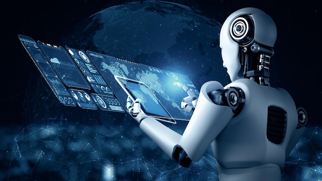 mlp robot hominoid using tablet computer for big data analytic
