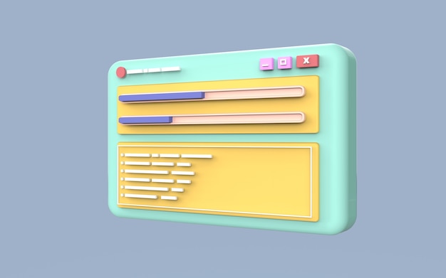 mobile application software and web development copy  file cute illustration 3d rendering