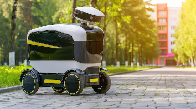 mobile robot delivering orders witness the rise of automation in the delivery process as the mobile robot flawlessly executes each task redefining the industry with its efficiency and reliability