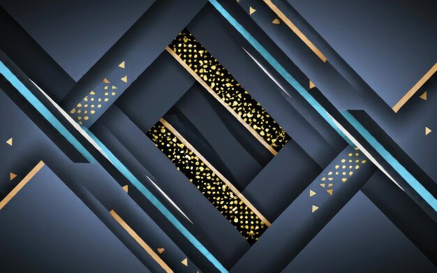 Modern Black Background Line Light Abstract
