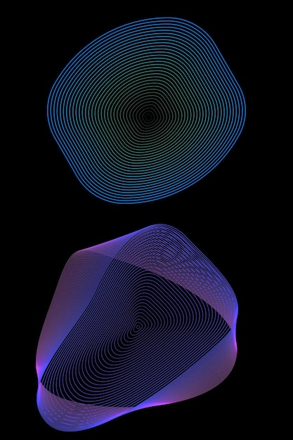 Modern black background with blue and red lines design