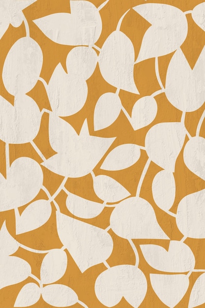 modern botanical cut outs floral shapes pattern