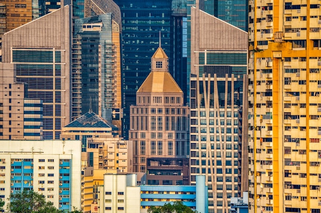 modern buildings in city