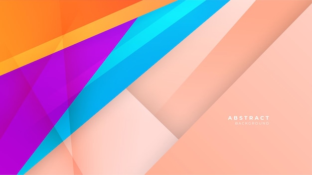 Modern colorful geometric shapes 3d abstract technology background Vector abstract graphic design banner pattern presentation background web template