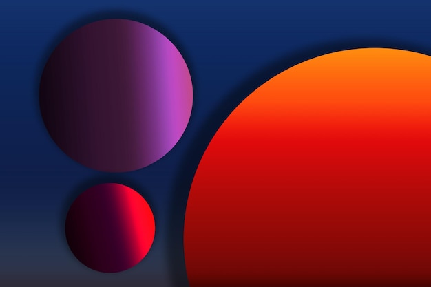 Modern futuristic abstract geometric gradient shapes