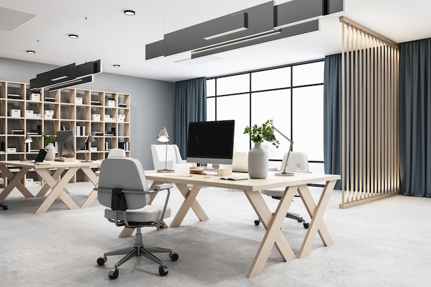 Modern in hipster style office interior