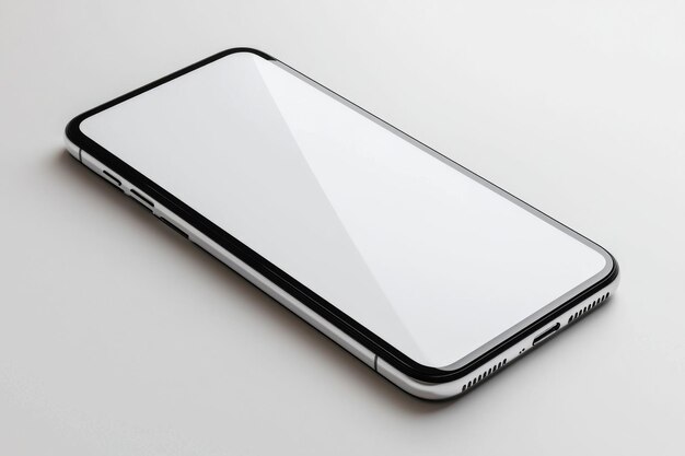 modern smartphone mockup on isolated background created with generative ai