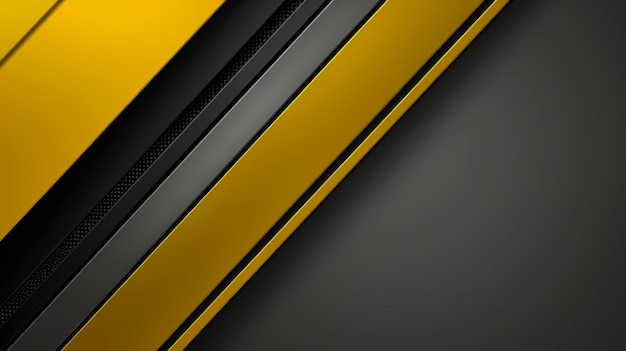 Modern yellow overlapping dimension line bar design background