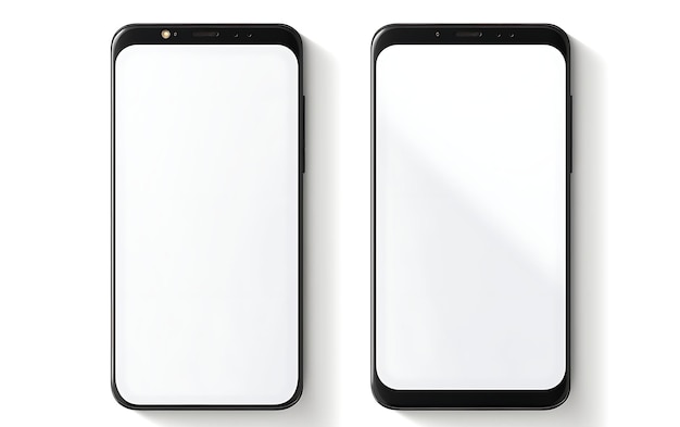 Moderne blank android-enhed, mockup-ramme