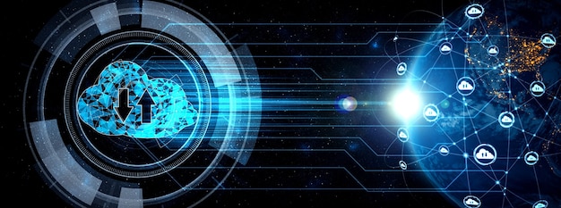 Molnberäkningsteknik och online datalagring i innovativ uppfattning