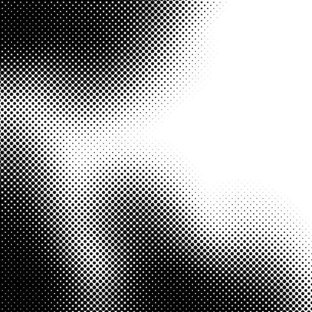 Monochrome gradient halftone dots background Abstract small grunge dots on white background