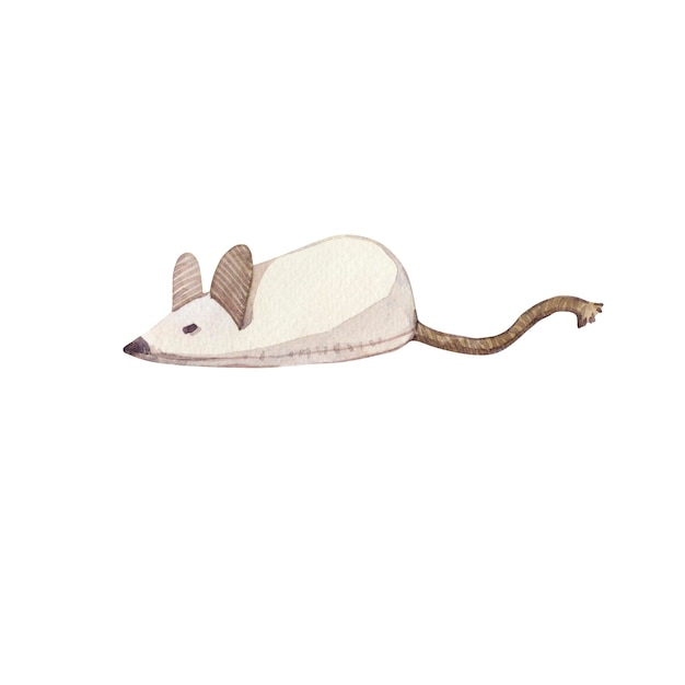 Mouse toy for domestic cat illustration isolated on white background