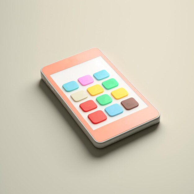 Multi application on smartphone or mobile phone screen background