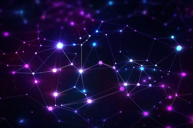Neon network connection background purple backgrounds astronomy