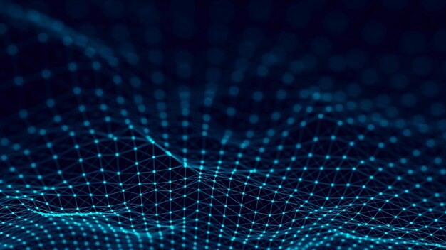 Netværksforbindelsesstruktur Abstrakt teknologi baggrund Videnskab baggrund Big data digital baggrund 3D-gengivelse