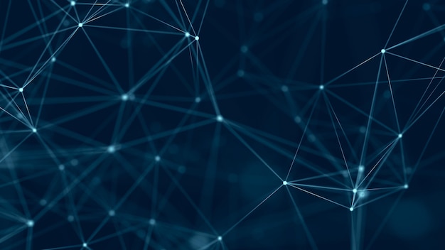 Network connection structure Abstract digital background Science background Big data digital background 3d rendering