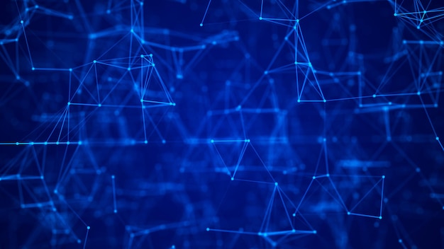 Network connection structure Abstract digital background Science background Big data digital background 3d rendering