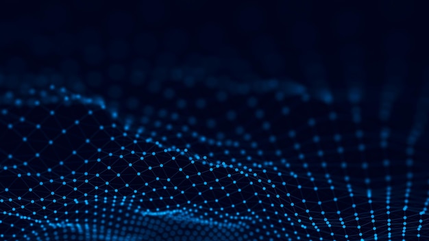 Network connection structure Abstract technology background Big data digital background 3d rendering