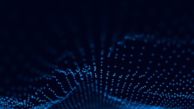 Network connection structure Abstract technology background Big data digital background 3d rendering