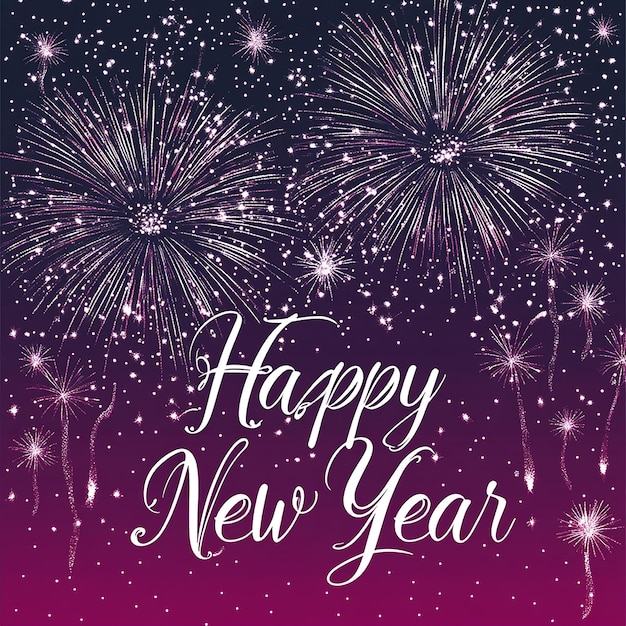 New year celebration card